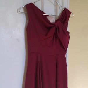 Gal Meets Glam Boat neck evening dress